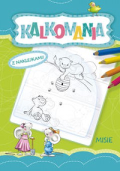 Okadka ksiki - Kalkomania z naklejkami. Misie