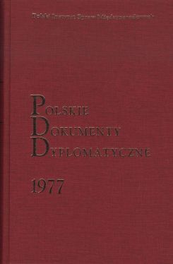 Okadka ksiki - Polskie Dokumenty Dyplomatyczne 1977