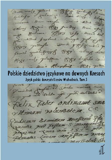 Okadka ksiki - Polskie dziedzictwo jzykowe na dawnych Kresach