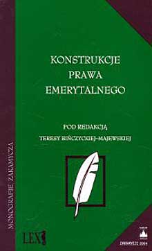 Okadka ksiki - Konstrukcje prawa emerytalnego