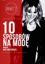 Okadka ksiki - 10 sposobw na mod wedug Mai Sablewskiej