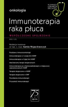 Okadka ksiki - Immunoterapia raka puca. W gabinecie lekarza specjalisty.