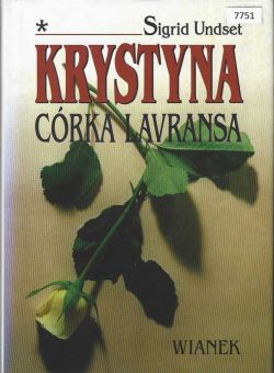 Okadka ksiki - Krystyna crka Lavransa. Wianek