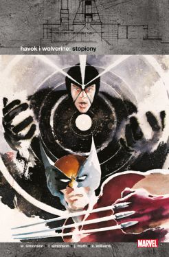 Okadka ksiki - Havok i Wolverine. Stopiony