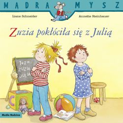 Okadka ksiki - Mdra Mysz. Zuzia pokcia si z Juli