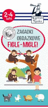 Okadka ksiki - Kapitan Nauka. Zagadki obrazkowe. Figle-migle