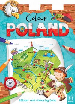 Okadka ksiki - Colour Poland. Sticker and  Colouring Book for Children