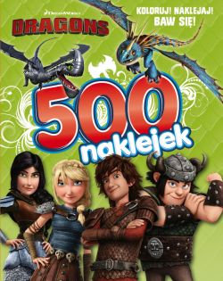 Okadka ksiki - Dragons. 500 naklejek