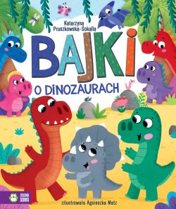 Okadka ksiki - Bajki o dinozaurach