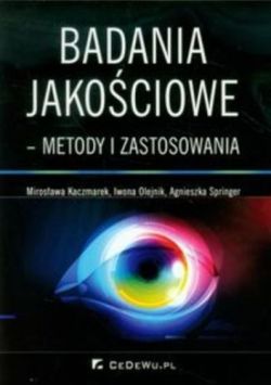 Okadka ksiki - Badania jakociowe metody i zastosowania