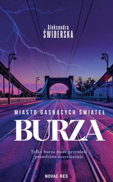 Okadka ksiki - Miasto gasncych wiate. Burza