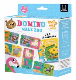 Okadka ksiki - Domino. Mae zoo. May mi to lubi! Gra + ksieczka, 3+