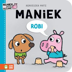 Okadka ksiki - Maniek robi