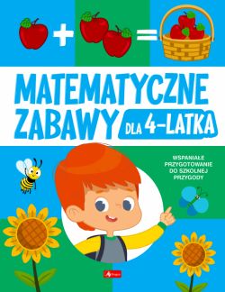 Okadka ksiki - Matematyczne zabawy dla 4-latka