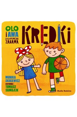 Okadka ksiki - Olo i Awa. Logopedyczna zabawa. Kredki