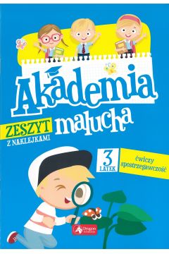 Okadka ksiki - Akademia malucha. 3-latek wiczy spostrzegawczo