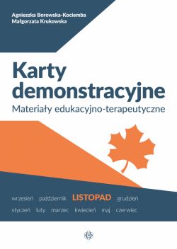 Okadka ksiki - Karty demonstracyjne. Listopad. Materiay edukacyjno-terapeutyczne