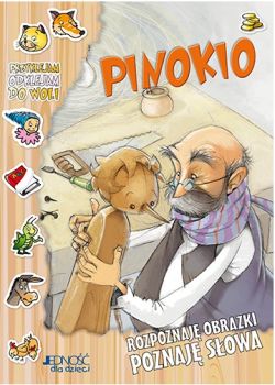 Okadka ksiki - Pinokio. Rozpoznaj obrazki, poznaj sowa 