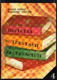 Okadka ksiki - Historia w tekstach rdowych 4