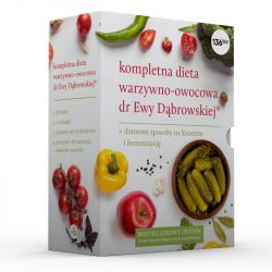 Okadka ksiki - Kompletna dieta warzywno-owocowa dr Ewy Dbrowskiej . + domowe sposoby na kiszenie i fermentacj