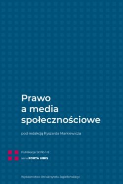 Okadka ksiki - Prawo a media spoecznociowe