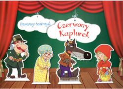 Okadka ksiki - Czerwony Kapturek. Domowy teatrzyk