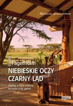 Okadka ksiki - Niebieskie oczy, czarny ld