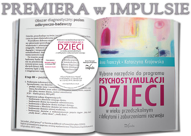 News Wybrane narzdzia do programu psychostymulacji dzieci w wieku przedszkolnym z deficytami i zaburzeniami rozwoju – premiera