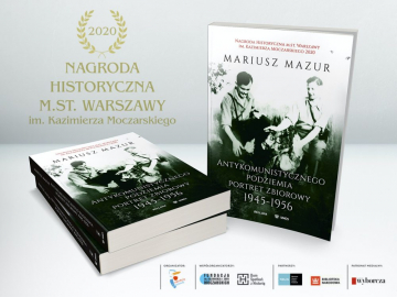 News Mariusz Mazur laureatem Nagrody Historycznej m.st. Warszawy im. Kazimierza Moczarskiego 2020!