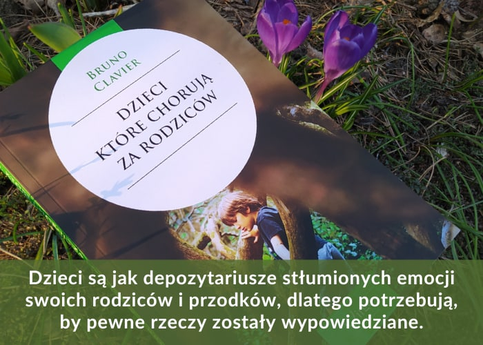 Dzieci, które chorują za rodziców grafika promująca książkę