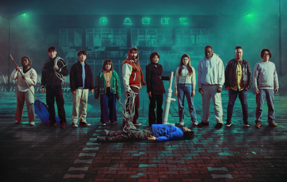 Grafika z serialowego reality show "Zombieverse" na Netflix. 