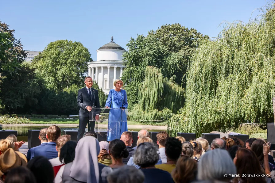 Narodowe Czytanie Andrzej Duda i Agata Duda