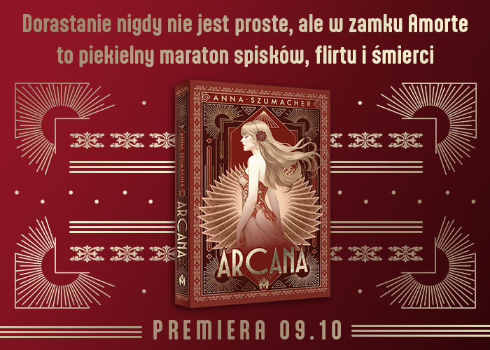 Arcana Anny Szumacher grafika promujca ksik