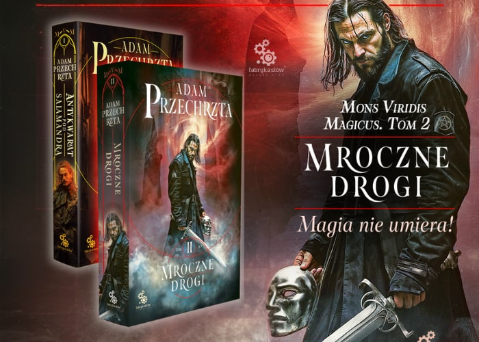 „Mroczne drogi" Adama Przechrzty - grafika promująca książkę