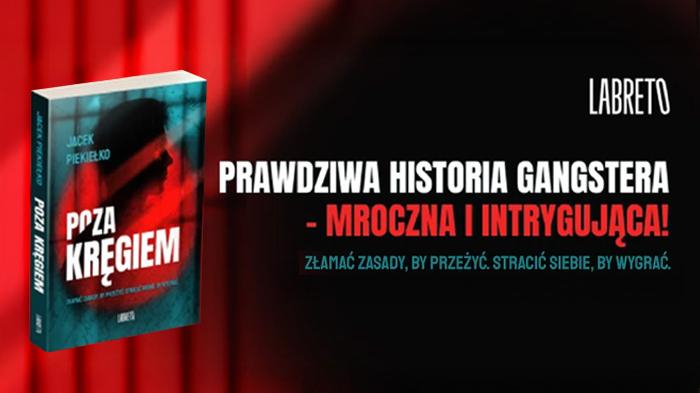 Poza kręgiem Jacek Piekiełko grafika promująca książkę