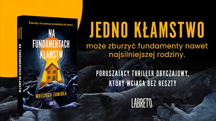 Na fundamentach kłamstw - grafika promująca książkę