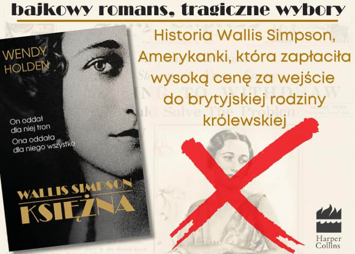 Wallis Simpson. Ksina grafika promujca ksik