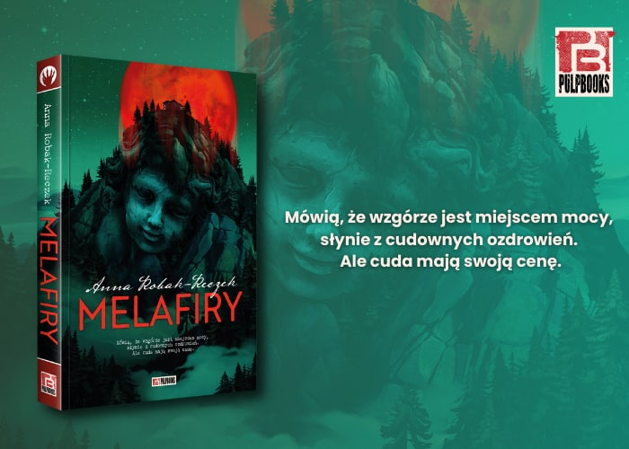 Melafiry Anna Robak-Reczek grafika promująca książkę
