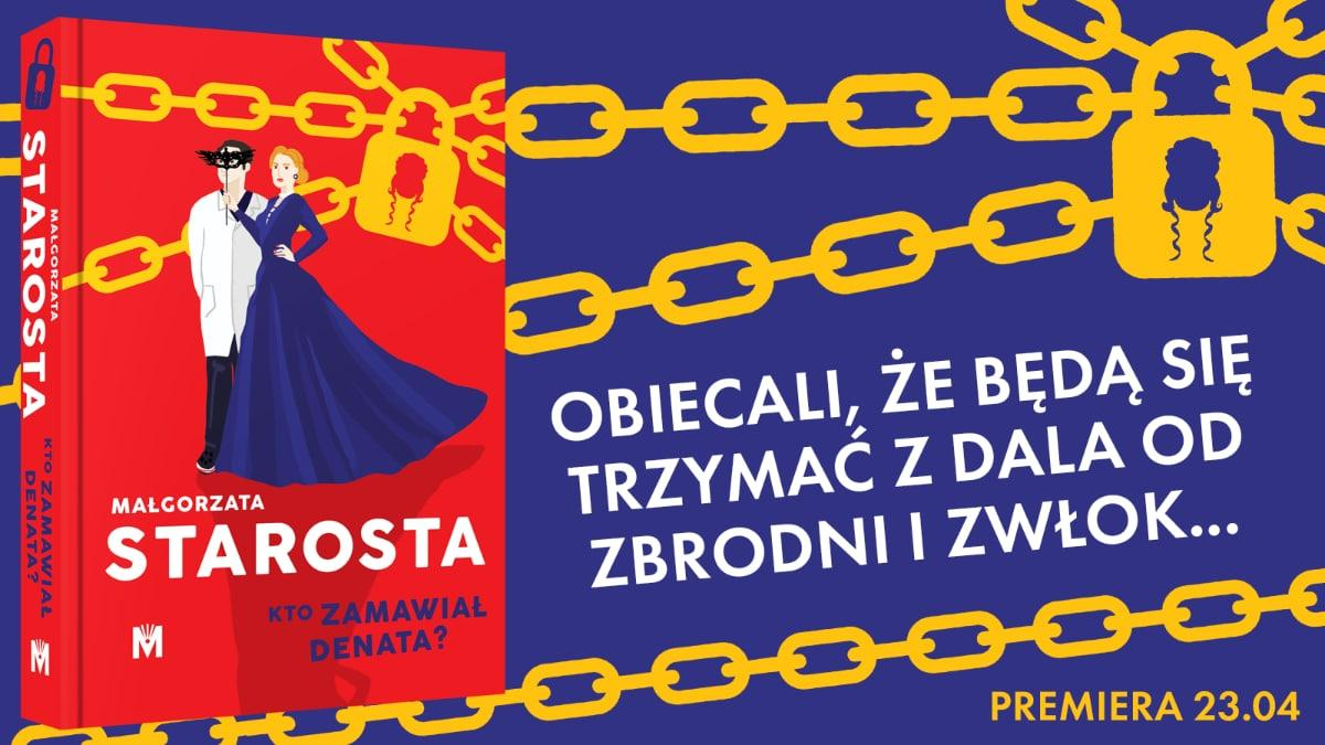 Kto zamawiał denata grafika promująca książkę