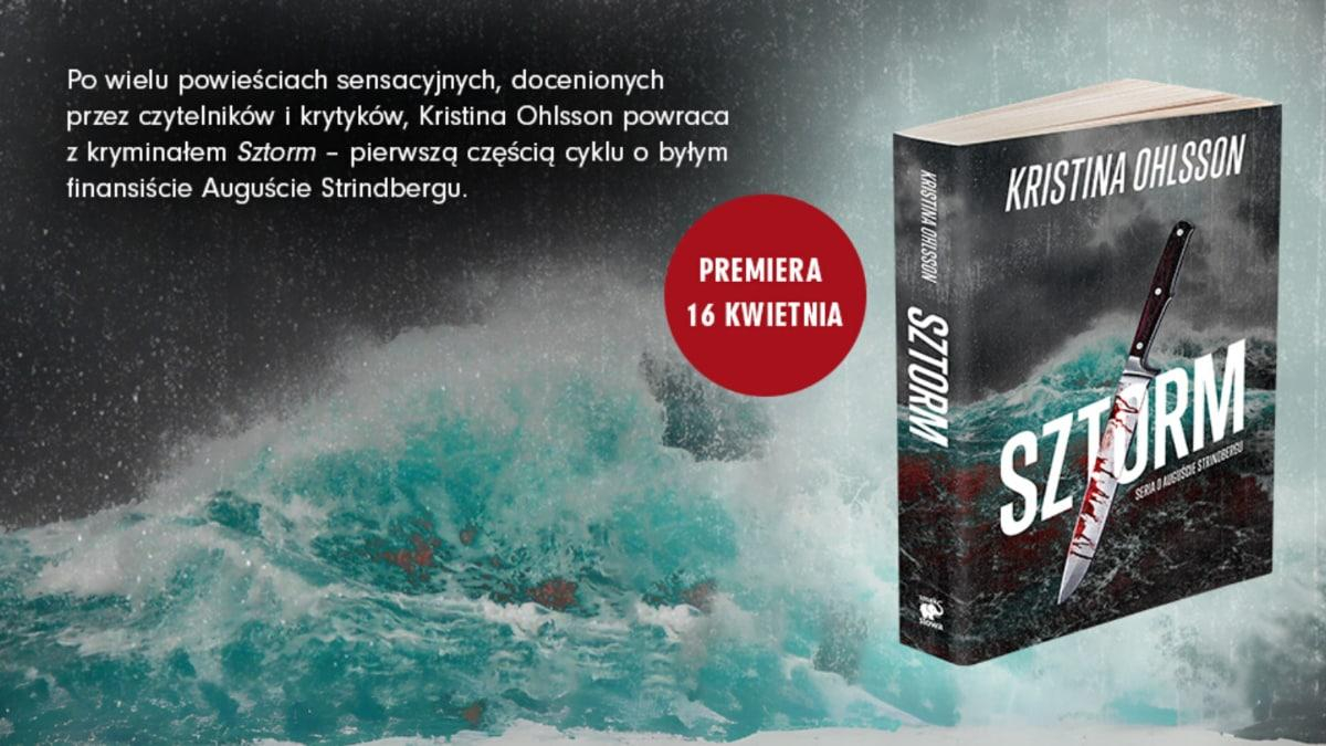 Sztorm Kristina Ohlsson - grafika promująca książkę