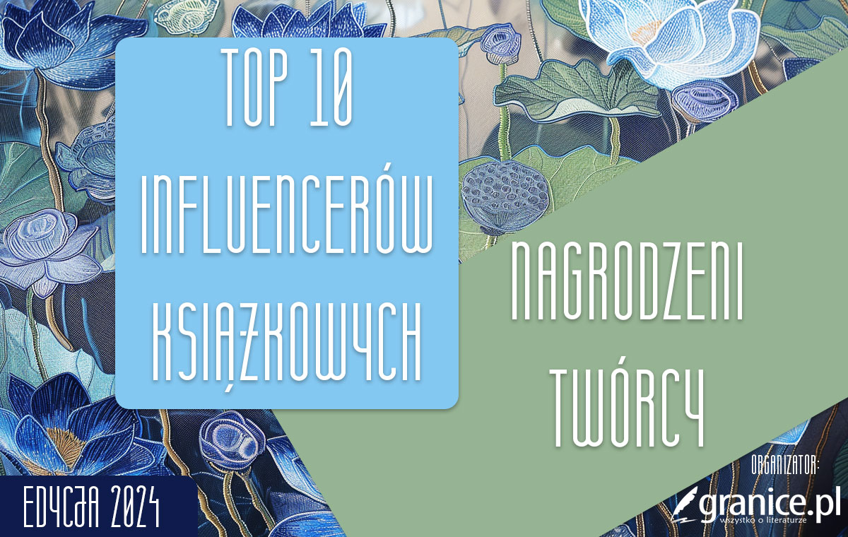 Grafika promująca ranking Najlepsi influencerzy książkowi 2024